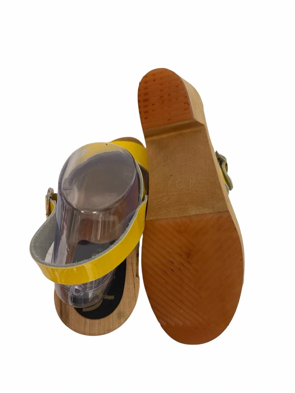 Cape Clogs Yellow Patent Leather Slingback Sandal
